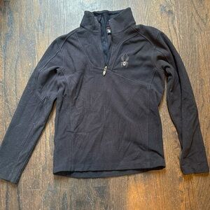 Spyder youth M black ski fleece